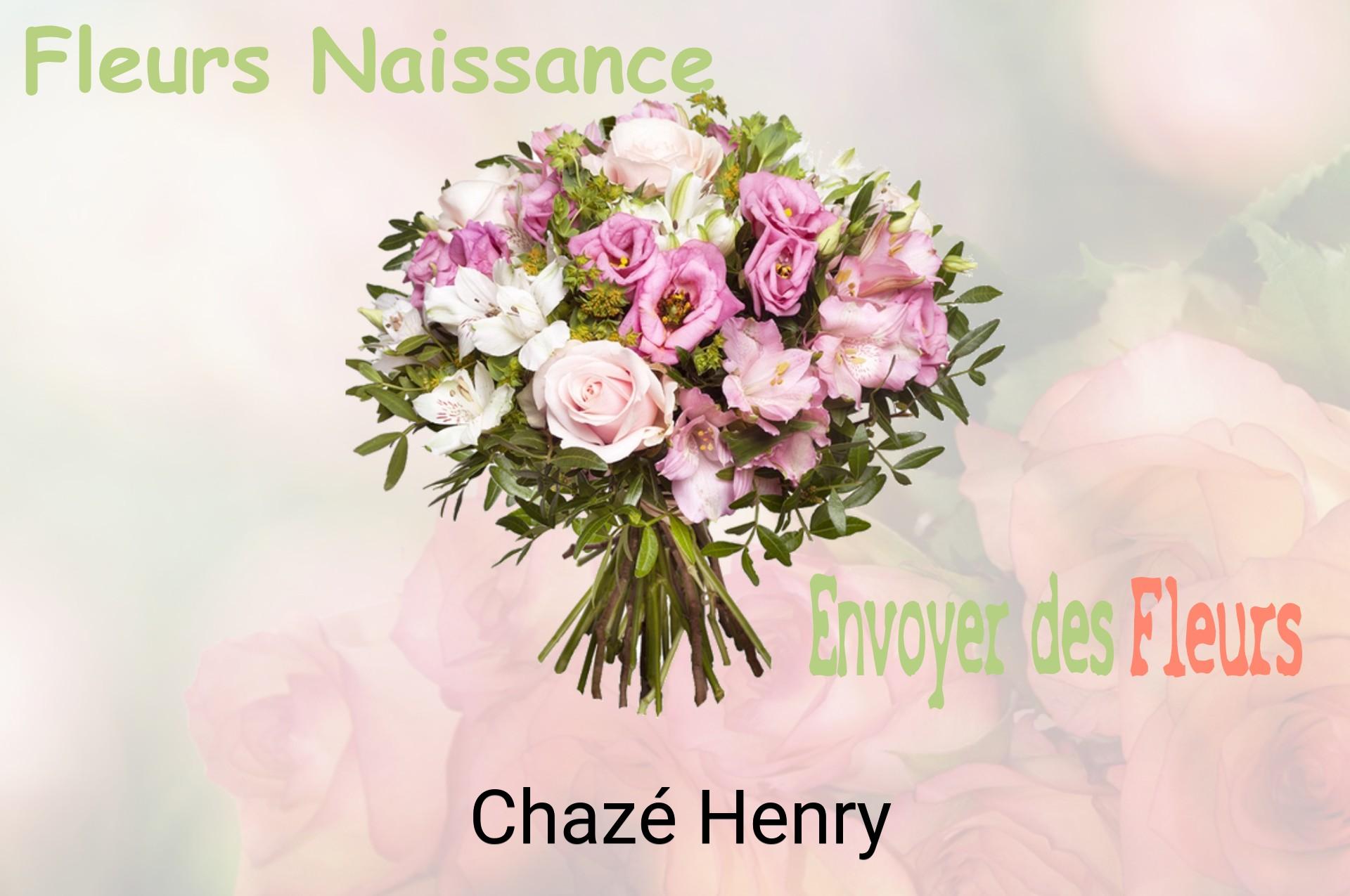 Bouquet de fleurs de naissance livré à Chazé-Henry